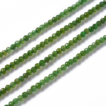 Natural Green Diopside Beads Strands G-A178-B02-2mm-1