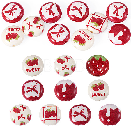 Christmas Opaque Acrylic Beads SACR-TAC0015-01M-1