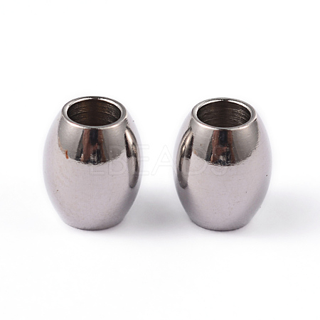 Tarnish Resistant Barrel 202 Stainless Steel Spacer Beads X-STAS-L176-03P-1