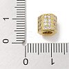 Rack Plating Brass Micro Pave Cubic Zirconia Beads KK-L224-035G-3