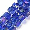Electroplated Natural Quartz Beads Strands G-G767-02-M-2
