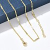 2MM Brass Curb Chain Necklaces for Women KK-CBA4FD4-15G-1