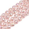 Transparent Electroplate Glass Beads Strands EGLA-N002-34C-B06-1