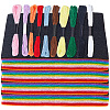 40Pcs Square Felt Fabric DIY-CY0003-37-7