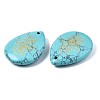 Synthetic Turquoise Pendants G-T122-73H-4