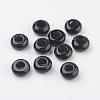 Natural Black Agate European Beads G-G740-14x12mm-35-1