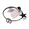 Natural Rose Quartz Faceted Pointed Bullet Big Pendants G-A221-01F-2