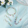 48Pcs 8 Colors Evil Eye Alloy Enamel European Beads ENAM-NB0001-50-2