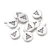 Tibetan Style Alloy Pendants TIBEP-F028-04AS-RS-1
