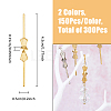 300Pcs 2 Colors Alloy Bowknot Buckles FIND-FH0009-85-2