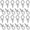 SUNNYCLUE 100Pcs 201 Stainless Steel Screw Cup Peg Bails STAS-SC0005-93-1