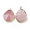 Natural Rose Quartz Pendants G-I207-14M-G-2