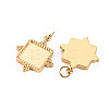 Ion Plating(IP) 304 Stainless Steel Pendant Cabochon Settings LS-STAS-S116-146G-2