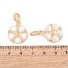 Brass Micro Pave Cubic Zirconia Peg Bails KK-A279-20G-3