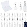 120Pcs 3 Style Tibetan Style Alloy Glue-on Flat Pad Pendant Bails TIBEP-SC0001-94-1