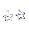 Printed Brass Pendants KK-CBA42CA-08G-06-1