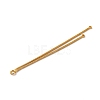 Brass Square Snake Chain Big Pendants KK-G510-09G-2