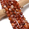 Natural Red Banded Agate Beads Strands G-Z119-A05-03-1