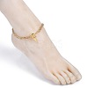 Aluminium Twisted Chain Anklets AJEW-AN00324-5