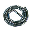 Electroplate Opaque Glass Beads Strands X-EGLA-Q132-02A-B01-2