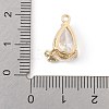 Brass Micro Pave Cubic Zirconia Pendants KK-K371-40A-G-3