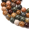 Natural Gobi Agate Mongolia Colorful Jade Beads Strands GG-CBA3173-A01-8mm-3