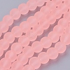 Baking Paint Transparent Glass Bead Strands GLAA-S031-10mm-28-1