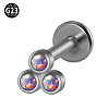 G23 Titanium Threadless Labrets WG33C7B-18-1