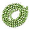 Electroplate Glass Beads Strands EGLA-A044-P4mm-B30-3