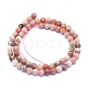 Natural Plum Blossom Jade Beads Strands G-K310-A14-6mm-2