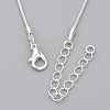 Brass Round Snake Chain Necklace Making MAK-T006-11A-S-2