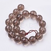 Natural Smoky Quartz Beads Strands G-C076-6mm-4-2
