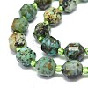 Natural African Turquoise(Jasper) Beads Strands G-O201B-65A-2