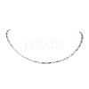 304 Stainless Steel Rectangle link Chain Necklaces NJEW-JN04746-01-1