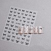 Bowknot Self Adhesive Nail Art Stickers PW-WG37ABF-01-1