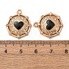 Alloy Enamel Pendants FIND-K030-17B-G-3