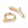 Eco-friendly Brass Toggle Clasps KK-D082-12G-2