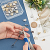 40Pcs 2 Color Alloy Stud Earring Findings FIND-DC0002-19-3