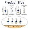 16Pcs 4 Styles Spray Printed Alloy European Dangle Charms FIND-CJ0005-53-2