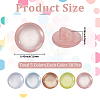150Pcs 5 Colors Flat Round Resin Buttons BUTT-CY0001-24-2