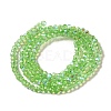 Electroplate Transparent Glass Beads Strands EGLA-A035-T3mm-L09-2