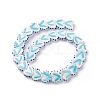 Heart Handmade Lampwork Beads Strands LAMP-G150-01K-2