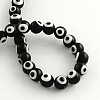 Round Handmade Evil Eye Lampwork Beads LAMP-R114-10mm-08-1