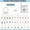 50Pcs Brass Hoop Earring Findings IFIN-WR0001-26-2