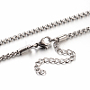 304 Stainless Steel Box Chain Necklaces STAS-M174-001-D-1