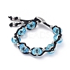 Handmade Glass European Beads Braided Bead Bracelets BJEW-JB05042-02-1