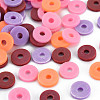 Handmade Polymer Clay Beads Strands CLAY-R089-8mm-T007-2