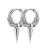 Non-Tarnish 304 Stainless Steel Hoop Earrings PW-WG23967-03-1