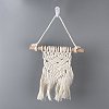 Cotton Cord Macrame Woven Wall Hanging HJEW-C010-16-3