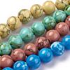 Synthetic Turquoise Beads Strands TURQ-H038-4mm-M-2